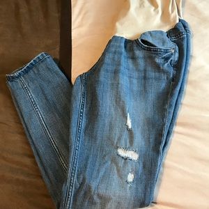 Small maternity jeans.